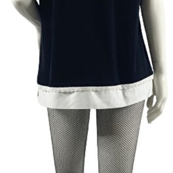 KARL LAGERFELD Top, Black and White, Size L, SKU 000301-13 - Picture 3 of 6